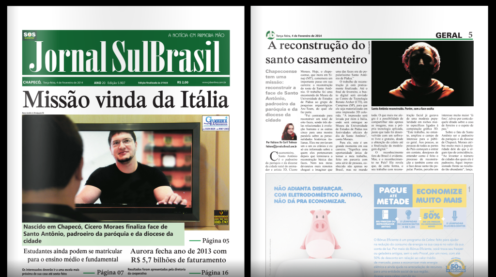 Jornal Sul Brasil de Chapecó-SC. Leia a matéria online aqui: http://bit.ly/1gJ7en5