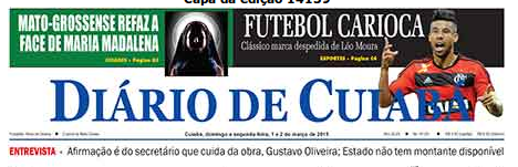 Matéria sobre a reocnstrução no Diário de Cuiabá. Leia a matéria auqi.